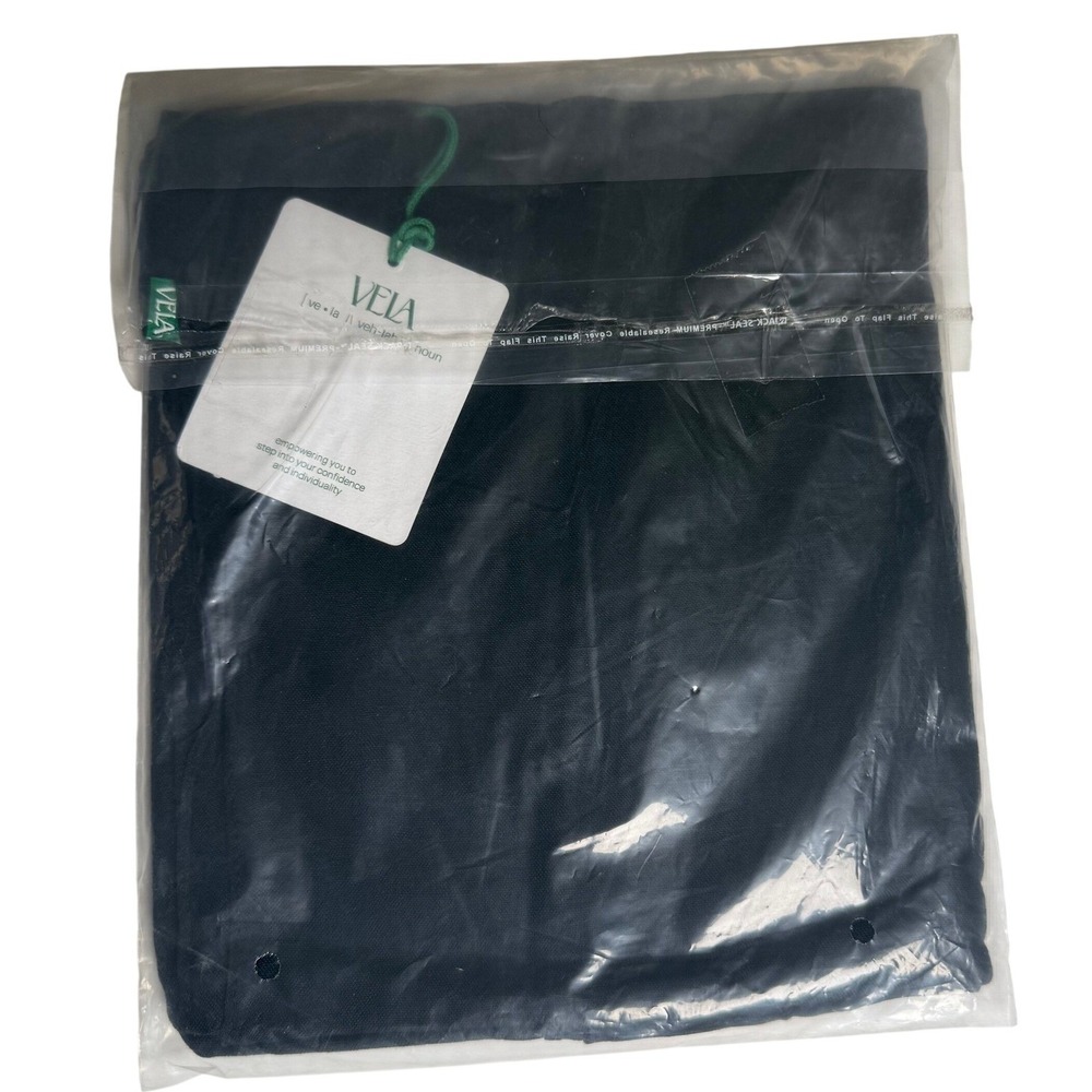 Vela Black Modal Hijab Standard 28x73 NWT Sealed Classic Black Scarf New - Picture 4 of 4